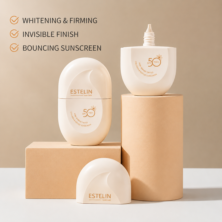 کرم ضد آفتاب رنگی کلاژن و پپتید استلین SPF50 PA++ اورجینال
