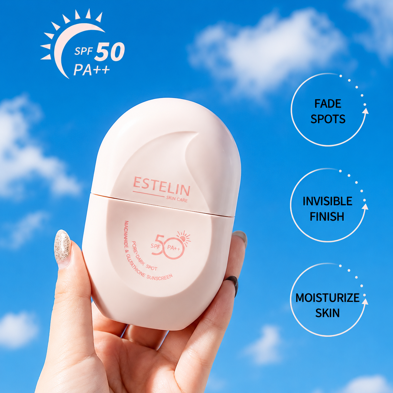 کرم ضد آفتاب ضد لک و روشن‌کننده استلین SPF50 PAاورجینال