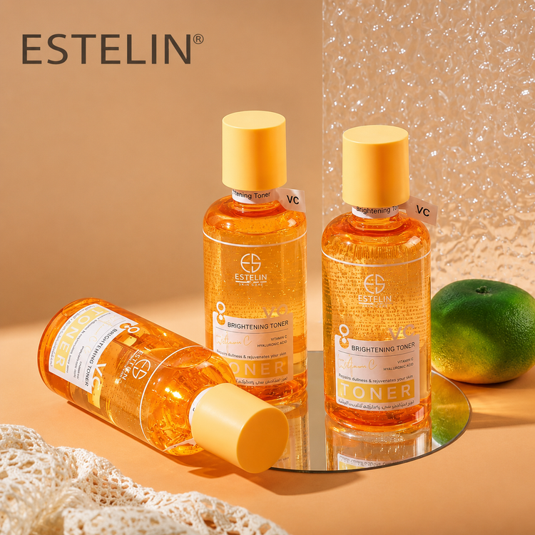تونر روشن کننده ویتامین C و زردچوبه اورجینال ESTELIN