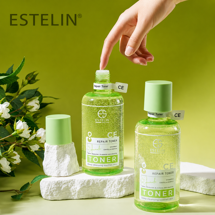 تونر ترمیم کننده سرامید، ویتامین B5 و سنتلا اورجینال ESTELIN