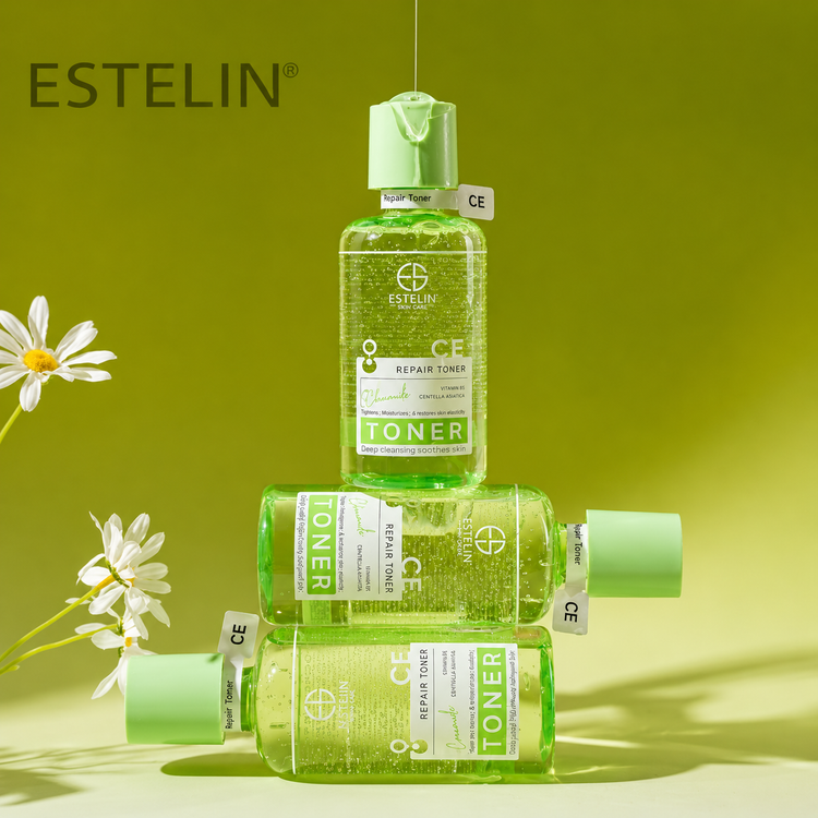 تونر ترمیم کننده سرامید، ویتامین B5 و سنتلا اورجینال ESTELIN