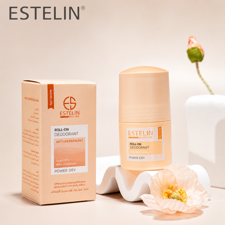 مام رول اورجینال ضدتعریق و دئودورانت استلین مدل Power Dry حجم 50 میل Estelin Power Dry Roll On Deodorant