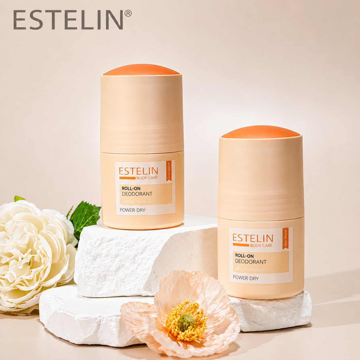 مام رول اورجینال ضدتعریق و دئودورانت استلین مدل Power Dry حجم 50 میل Estelin Power Dry Roll On Deodorant