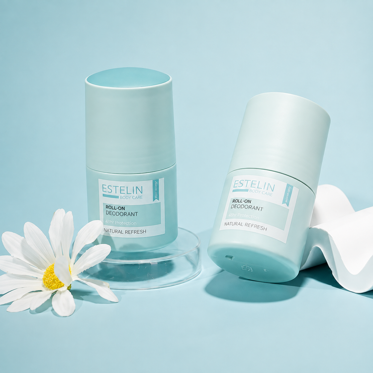 مام رول اورجینال ضدتعریق و دئودورانت استلین مدل Natural Refresh حجم 50 میل Estelin Natural Refresh