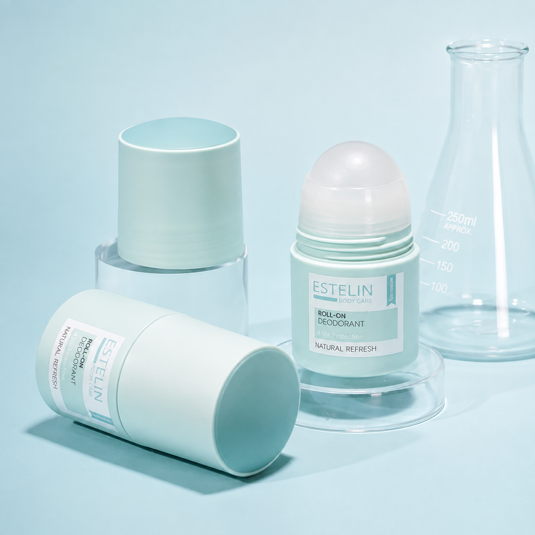 مام رول اورجینال ضدتعریق و دئودورانت استلین مدل Natural Refresh حجم 50 میل Estelin Natural Refresh