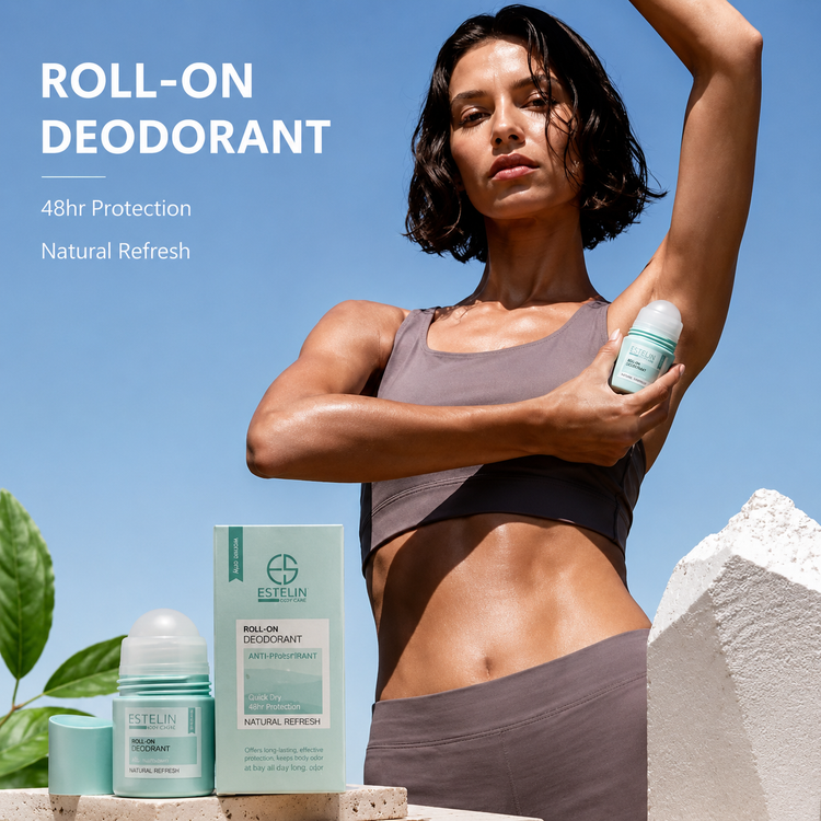 مام رول اورجینال ضدتعریق و دئودورانت استلین مدل Natural Refresh حجم 50 میل Estelin Natural Refresh