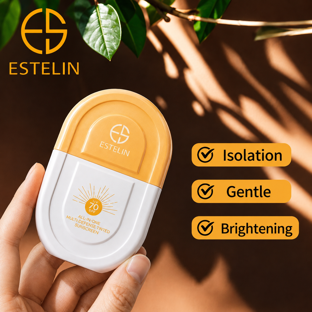 کرم ضدآفتاب رنگی و چندمنظوره اورجینال استلین SPF 70، حجم ۵۰ گرم