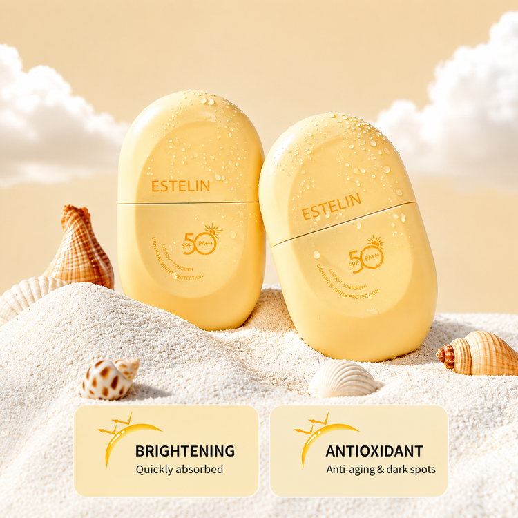 کرم ضدآفتاب روشنکننده و تونآپ SPF 50 ویتامین C و آربوتین اورجینال استلین
