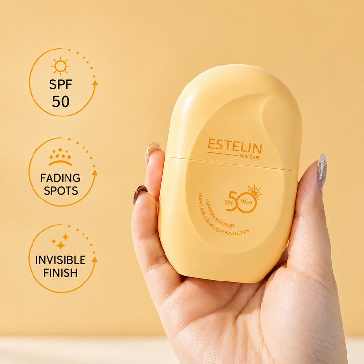 کرم ضدآفتاب روشنکننده و تونآپ SPF 50 ویتامین C و آربوتین اورجینال استلین