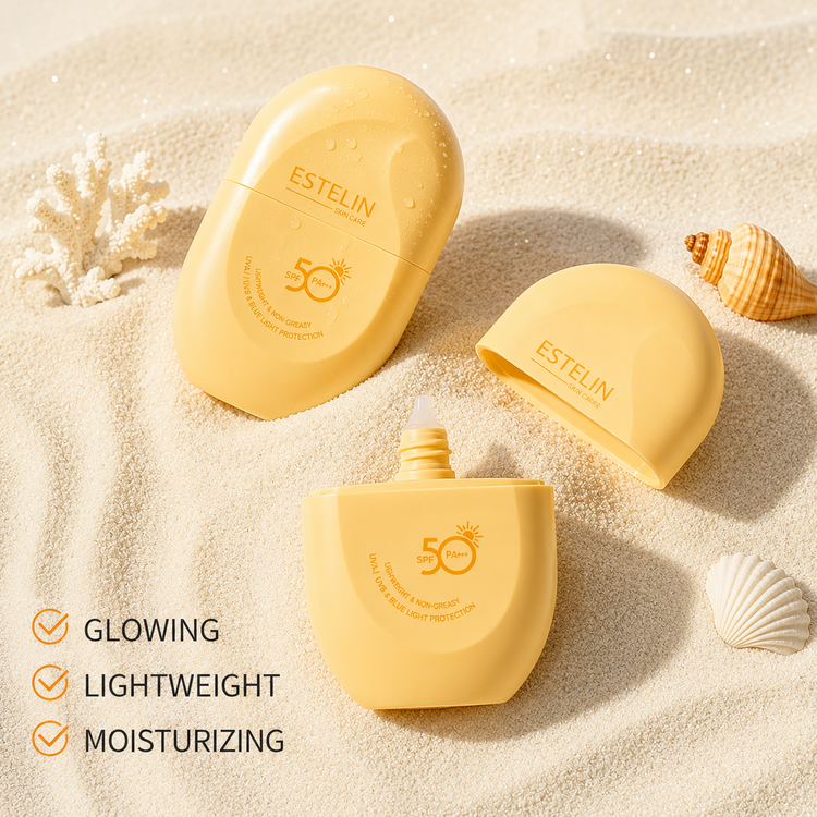 کرم ضدآفتاب روشنکننده و تونآپ SPF 50 ویتامین C و آربوتین اورجینال استلین