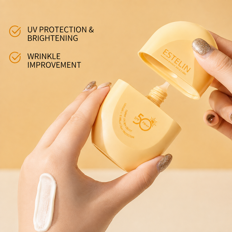کرم ضدآفتاب روشنکننده و تونآپ SPF 50 ویتامین C و آربوتین اورجینال استلین