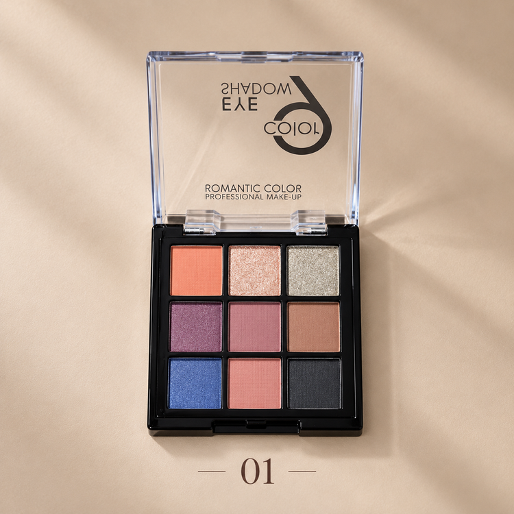 پالت سایه چشم ۹ رنگ رومانتیک کالر ROMANTIC COLOR