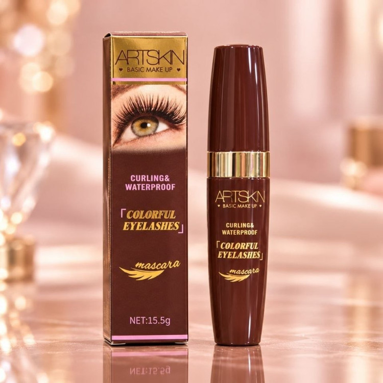 ریمل قهوهای مدل Colorful Eyelashes ضد آب و حالتدهنده
