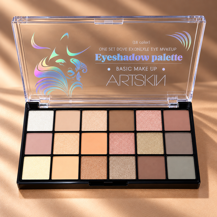 پالت سایه چشم ۱۸ رنگ آرت اسکین مدل Basic Make Up