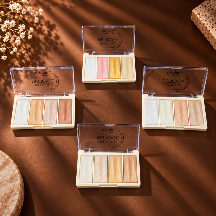 هایلایتر پودری ۴ رنگ آرت اسکین مدل Delicate Terracotta