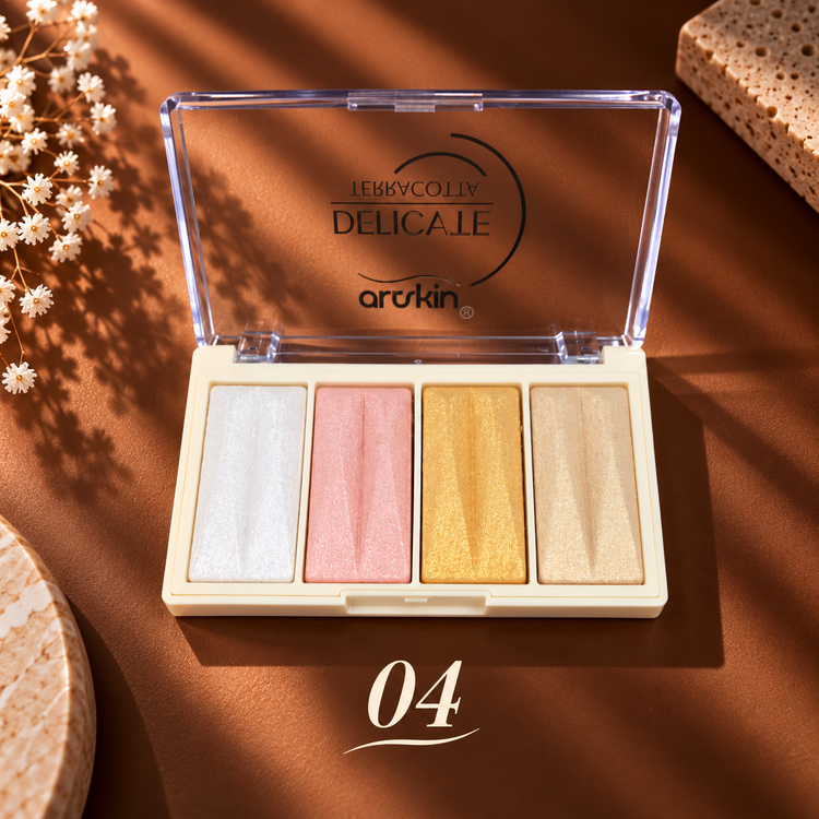 هایلایتر پودری ۴ رنگ آرت اسکین مدل Delicate Terracotta