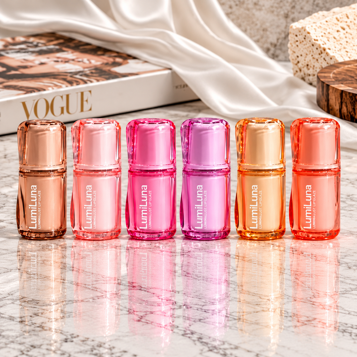 لیپ گلاس براق و آبرسان LumiLuna مدل Luminalust Lipglaze