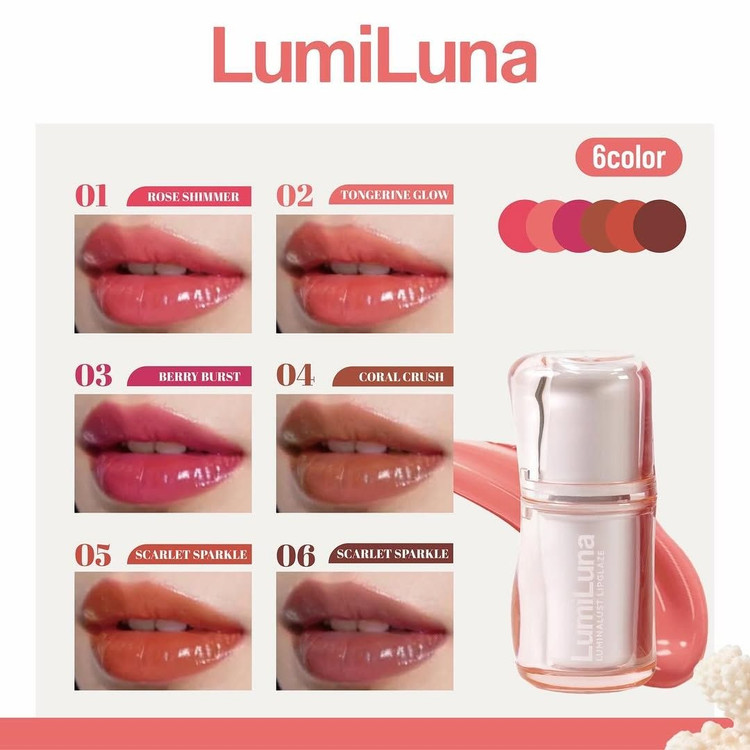 لیپ گلاس براق و آبرسان LumiLuna مدل Luminalust Lipglaze